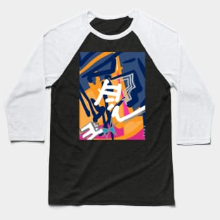 Blue abstract expressions Baseball T-Shirt